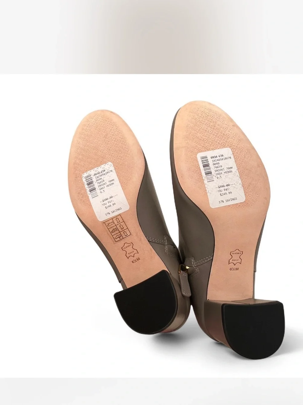 Tory Burch grey Block Heel Ankle Boots